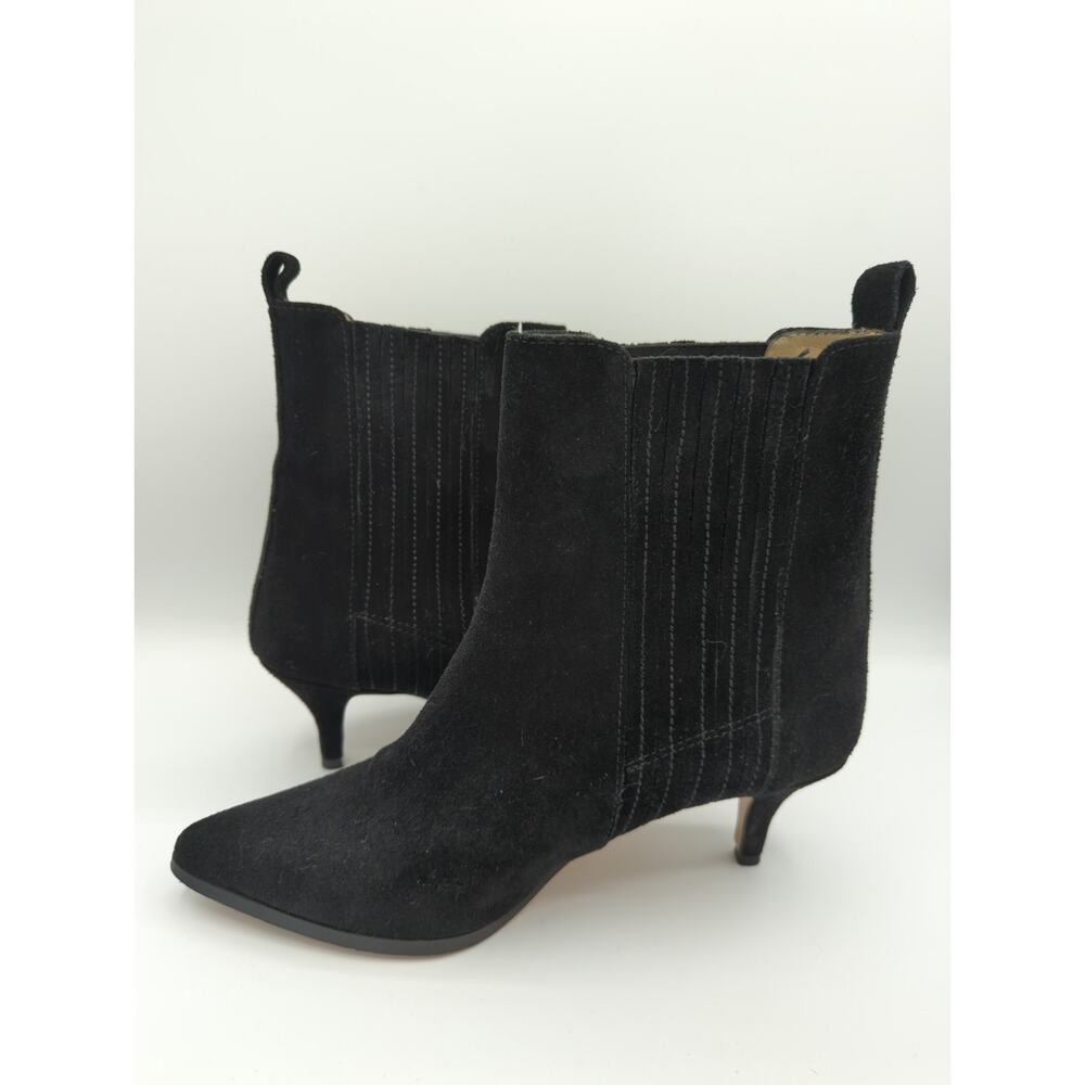 Ivylee Copenhagen Black Suede Pull On Ankle Boots Size EU38 (US7.5-8) - Picture 10 of 10